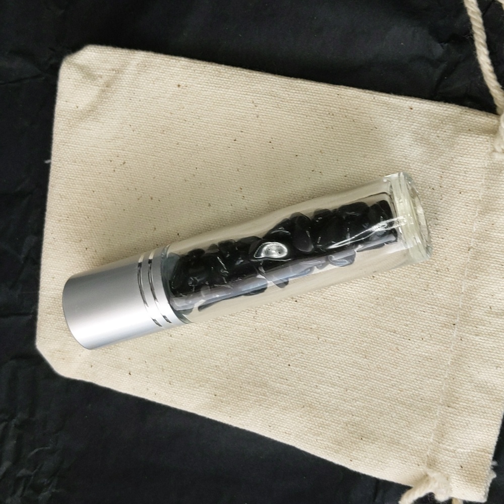 Obsidian Stone Essential Oil Roller